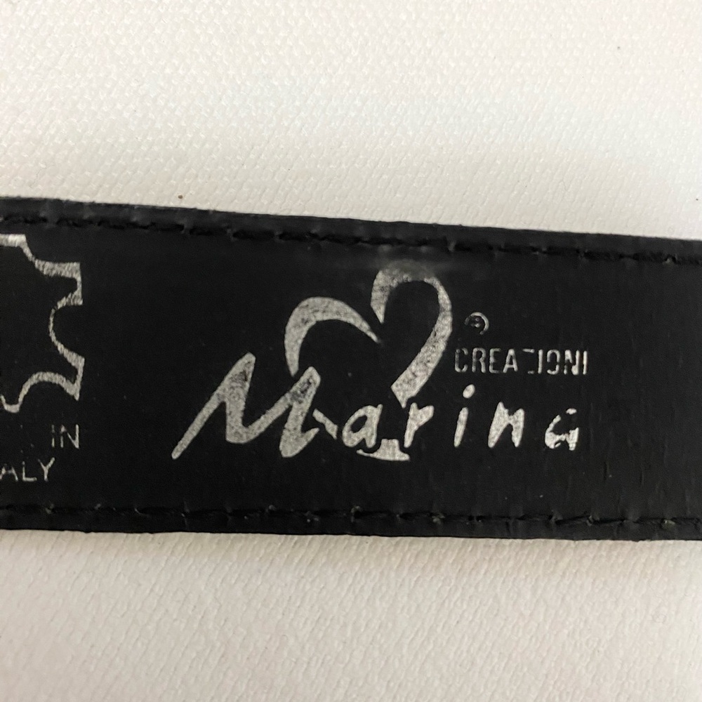 Marina Black Leather Belt - Picture 3 of 5
